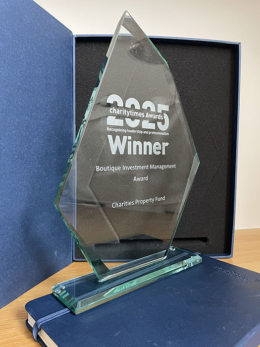 CPF wins the Boutique Investment Management Award at the Charity Times Awards 2025