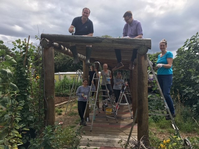 Volunteer work at Spitalfields City Farm